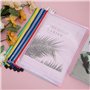 30PCS A4 Pochette Document Dossier PVC, Zipper Pochette Dossier Sachets de Rangement de Fichiers Pour Stockage Recettes D'Entrep