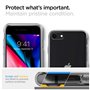 Spigen Liquid Crystal Coque pour iPhone SE 2022, iPhone SE 2020, iPhone 8 et iPhone 7 - Transparent