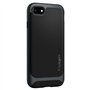 Spigen Neo Hybrid Herringbone Coque pour iPhone SE 2022, iPhone SE 2020, iPhone 8 et iPhone 7 - Ardoise Métallisée