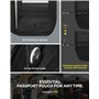 Spigen Life Klasden Pochette pour Passeport avec Blocage RFID et pin pour Carte SIM Organisateur de Voyage pour la Famille Poche