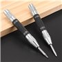 JNTMIKUN Lot de 2 Pointeau Automatique, Poinçons Centraux À Ressort avec 2 Pièces Pointes de Rechange, Pour Metal Bois Mur Verre