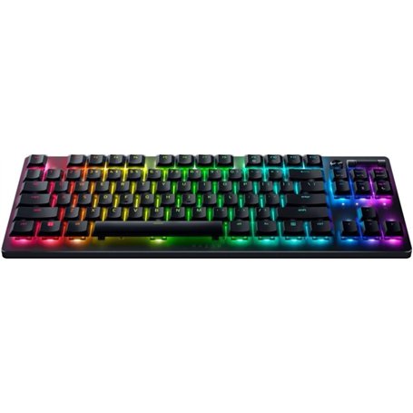 Razer DeathStalker V2 Pro TKL Clavier de jeu sans fil : commutateurs optiques à profil bas - Clicky Purple - HyperSpeed Wireless