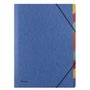 DONAU 8649119-10 Classeur de classement Premium avec élastique / 9 feuilles séparées/compartiments / A4 Couleur : bleu/en carton