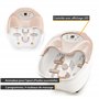 TZS First Austria Bain de Pied Bouillonnant - Appareil de Massage Pieds avec Chauffage, Bulles d'Air, 4 Rouleaux de Massage, 450