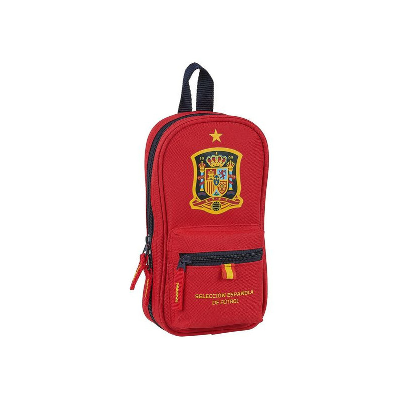 Plumier sac à dos RFEF M747 Rouge 12 x 23 x 5 cm (33 Pièces)