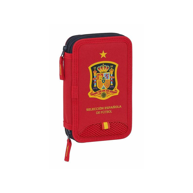 Plumier double RFEF M854 Rouge 12.5 x 19.5 x 4 cm (28 Pièces)