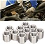Eujgoov 10 Pièces Inserts de Filetage M10 Filetage Femelle M16 Filetage Mâle Inserts de Filetage en Acier Inoxydable Kit Outil d
