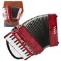 Accordéon, Piano Accordéon 8 basse 22 instrument clé avec accordéon Sangle accordéon accordéon bouton pour adulte Accordéons pro