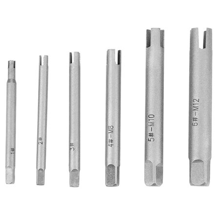 Gonnely Extracteur de taraud - Extracteur de tarauds à tête cassée en Acier(6-Piece Set)