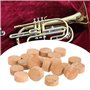 Dpofirs 20 pièces 9.5mm Trompette et Trombone réparation pièces de tampons de liège, kit d'accessoires de réparation d'instrumen