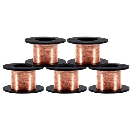 5 Rouleaux 15M Fil Émaillé