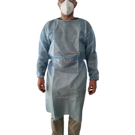 SESCO Lot de 10 blouses de protection jetables