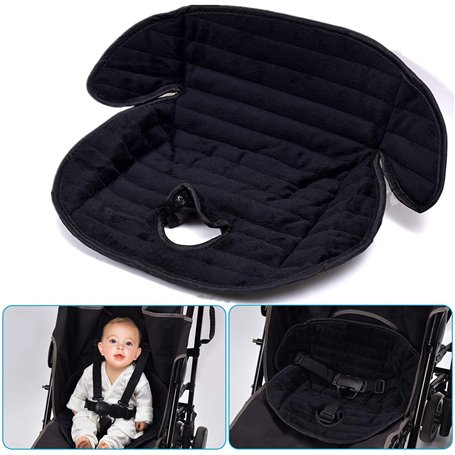 bangminda Coussin de Siège Poussette et Siège Auto Bébé Assise Poussette Universelle Siège d'auto pour Bébé - Coussin Protecteur