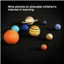 Système Solaire Bricolage Jouet, 9 Pièces Vinyle Bricolage Modèles Planétaires Astronomie Science Modèle éducatif pour Enfants E