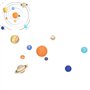 Système Solaire Bricolage Jouet, 9 Pièces Vinyle Bricolage Modèles Planétaires Astronomie Science Modèle éducatif pour Enfants E