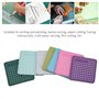 Mini Tapis de Coupe 7 Pièces, Ensemble de Tapis de Planche à Découper en Plastique Flexible, Mini Tapis Auto-guérison, Accessoir