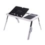 tempo di saldi Table Basse, Support Pliable pour Ordinateur Portable, Tablette avec Ventilateurs