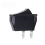 Interrupteur On/Off Voltury à bascule 2 broches 250 V 16 A 125 V 20 A 26 x 11 mm Rocker on Off Noir