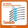 BAKUUM Lot de 6 brosses latérales pour Cecotec Conga Series 999 et 990 VITAL, 1090 et 1790 Pack de pièces et accessoires pour ro
