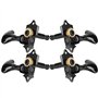 Voluxe Peg de réglage de Guitare Hawaii 4 Cordes, Cheville de réglage, Durable 4 Cordes Noir léger, Argent (Optioanl) pour ukulé