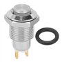 Interrupteur à Bouton Poussoir 10mm Interrupteur Bouton Poussoir en Acier Inoxydable Interrupteur de Démarrage Bouton Poussoir M