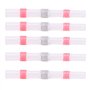 50pcs Tubes Thermorétractables Kit de Connecteur de Fil de Soudure à Souder Bornes Thermofusibles étanches avec Bague D'étanchéi