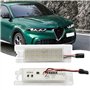 Konuooer Lot de 2 éclairages de plaque d'immatriculation pour Alf-a Romeo Giulietta 940 - Pour 147 156 159 166 MiTo GT Spider Br
