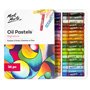 MONT MARTE Pastels à l'huile – 36 Pièces – Pastel Sec Doux pour l'Art – Couleurs intenses