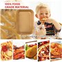 Lot de 100 feuilles de papier sulfurisé rectangulaires pour friteuse à air chaud, pour Ninja Double Stack XL 9,5 l SL400EU, AF40