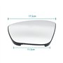 Arotzelox Verre de Rétroviseur Chauffant extérieur Gauche pour C3 DS3 208 301 308 2008 Corsa F 1607512180 Miroir Chauffant
