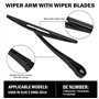 Anlseiod Essuie-glace arrière pour Renault Clio 3 2005-2014 Bras et lame d'essuie glace arriere Clio III (BR0/1, CR0/1) 77004333