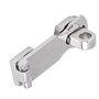 Moraillon Serrure de Porte Loquet de Verrouillage, Acier Inoxydable Attache Résistante de Bride de Trappe de Bateau avec Le Supp