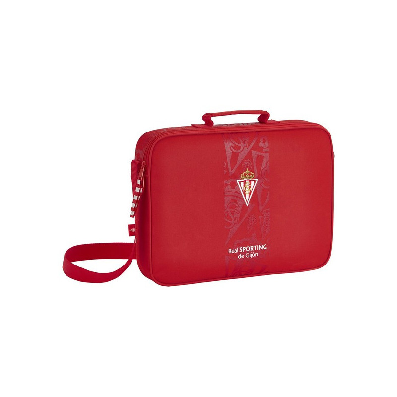 Cartable d'école Real Sporting de Gijón Rouge (38 x 28 x 6 cm)