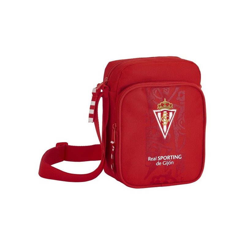 Sac bandoulière Real Sporting de Gijón Rouge (16 x 22 x 6 cm)