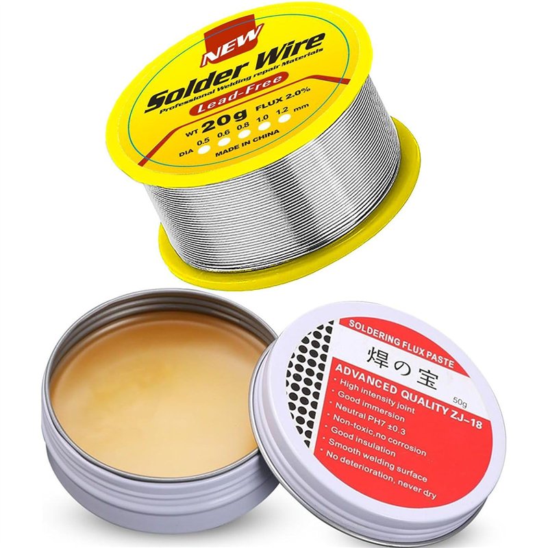 Fil à Souder 50g Avec Flux 2% - Diamètre 0.81mm - Pour Réparations électroniques - Neuf
