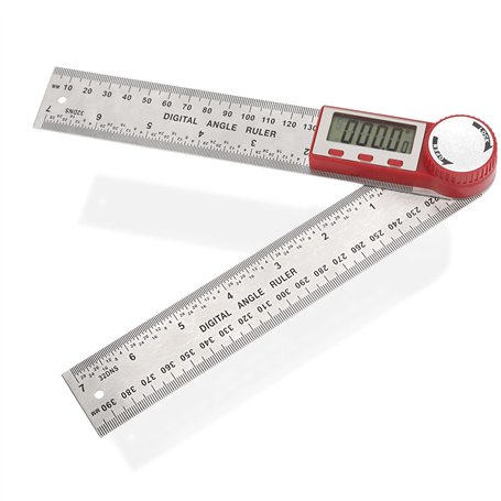 Numérique Angle Finder Double échelle 360 Degrés rapporteur d'angle numérique 200mm Règle Rapporteur d'Angle Numérique avec LCD