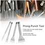 Ensemble d'outils de poinçon à griffes en cuir ciseau à laçage bricolage laçage couture poinçon fournitures pour bandes de montr