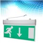 Panneau d'éclairage de Sortie, Panneau d'éclairage de Sortie de Secours à LED en Acrylique, indicateur d'évacuation de sécurité,
