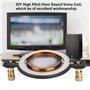 Plyisty 50-120 W 44,4 Mm Super Horn Tweeters Diaphragme en Aluminium 8 Ohms, Bobine Vocale de Tweeter à Membrane en Titane avec