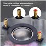 Plyisty 50-120 W 44,4 Mm Super Horn Tweeters Diaphragme en Aluminium 8 Ohms, Bobine Vocale de Tweeter à Membrane en Titane avec