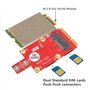 3042/3052 M.2 Key B vers Mini carte adaptateur PCI-E Convertisseur de carte réseau sans fil