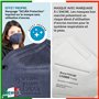 10x Masque FFP3 Bleu élastiques noirs certifié CE fabriqué en Italie Haute Filtration Plus élevée BFE ≥99% PFE≥99% Masques 10 pi