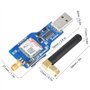 Module sans Fil Quadri-Bande, Quatre fréquences SIM800C GSM/GPRS 850/900/1800/1900MHz Module série USB vers GSM DC 5V avec Fonct