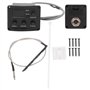 Ukulélé 3 Bandes EQ amplificateur égaliseur préampli Micro avec écran LCD Récupérer