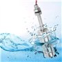Capteur de niveau d'eau à double boule de commutateur à flotteur en acier inoxydable 304 Détecteur de niveau de liquide de 10 mm
