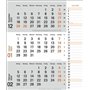 Agenda mural 2024 2024 orange pratique avec curseur de date
