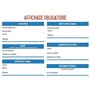 Affichage entreprise obligatoire 2025 Format A4-5 Pages - Design épuré