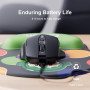 Uineer Souris sans Fil Rechargeable, [Upgraded] Indicateur de Batterie, 2.4G USB Souris Ergonomique sans Fil, 4 Niveaux DPI régl