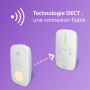 Philips Avent DECT - Écoute-bébé audio bidirectionnel, sans interférence, portée de 330 mètres, autonomie de 24 heures, mode Sma