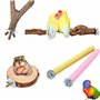 WizeFolk Lot de 12 vis pour branches pour perroquets en bois d'oiseaux, auto-assemblage pour la fixation de la cage, perroquets 